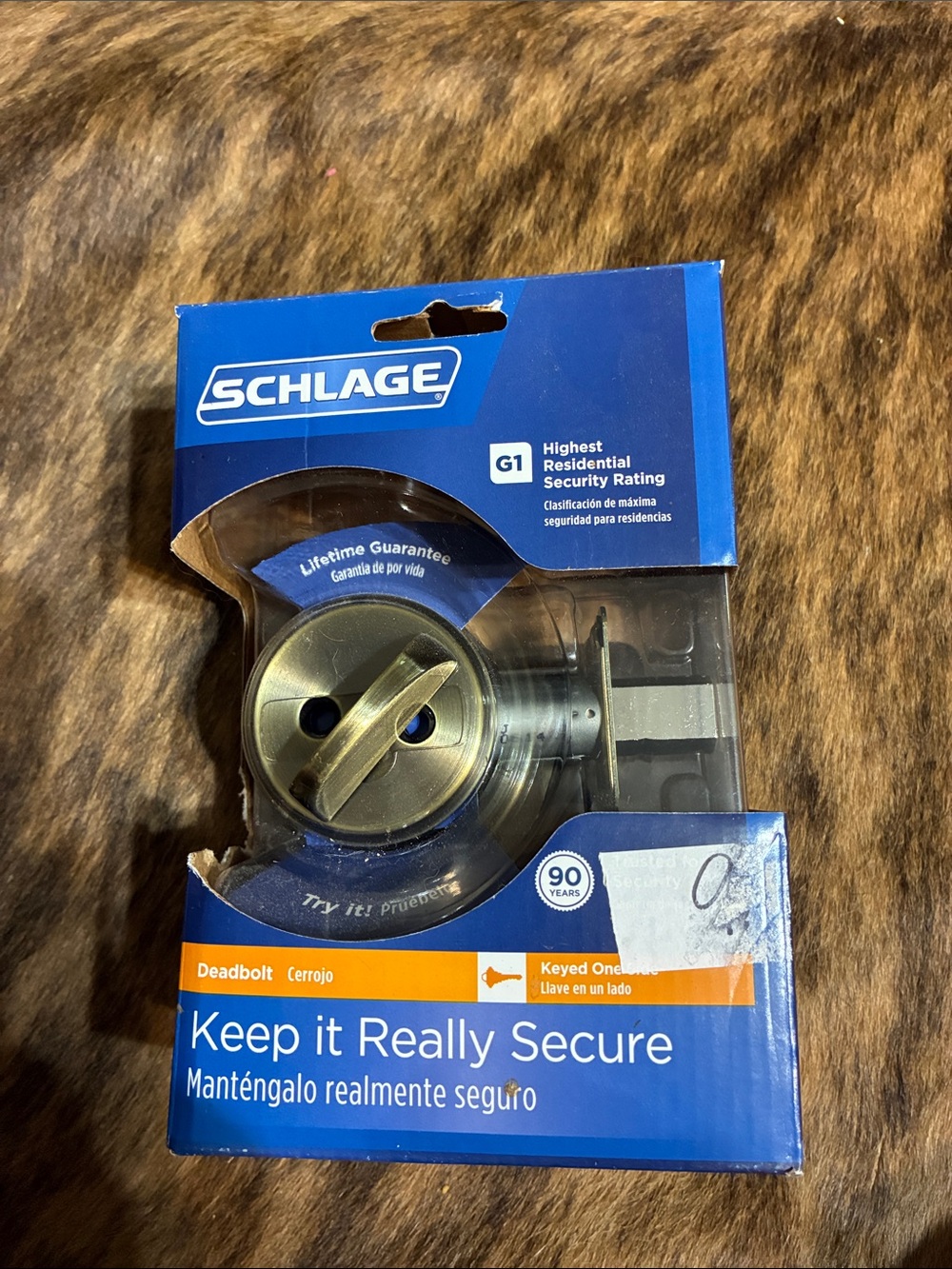 Schlage deadbolt. New